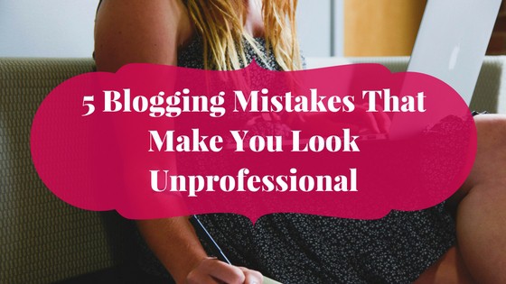 Woman writing on a laptop fixing some blogging mistakes